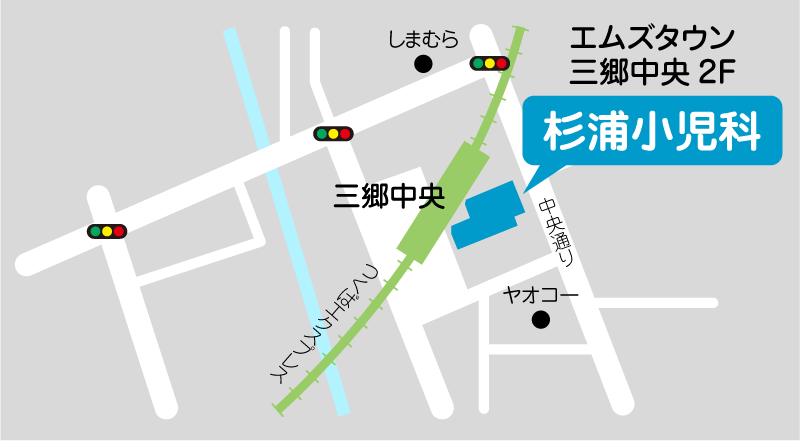 杉浦小児科 地図